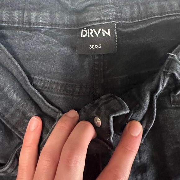 DRVN Black Distressed Skinny Jeans 30x32 - Picture 3 of 3
